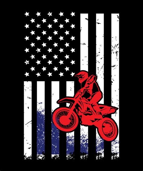 American Flag Dirt Bike Wallpaper